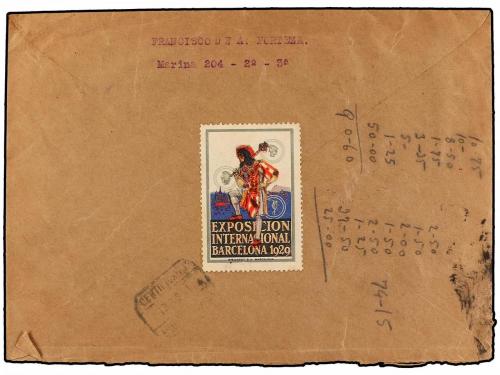 ✉ ESPAÑA. Ed. 639 (2), 642, 644. 1931. BARCELONA a PALMA. 10