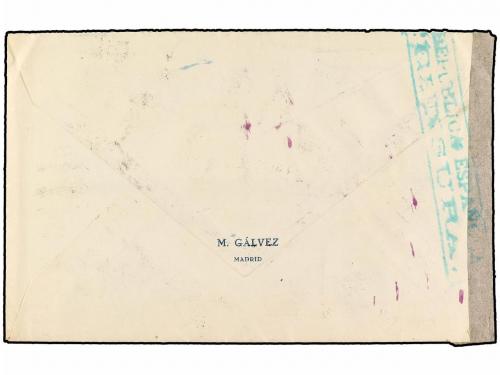 ✉ ESPAÑA. Ed. 784 (4). 1938. MADRID a BRUSELAS. 1,25 pts. s.