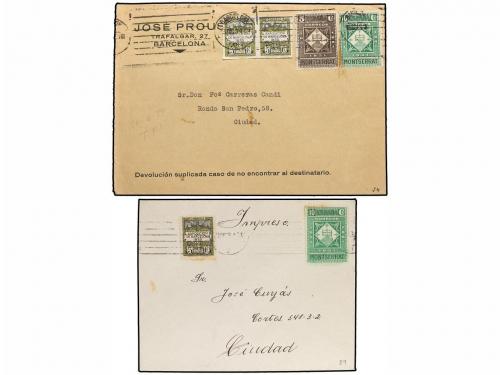 ✉ ESPAÑA. Ed. 636/54. 1931. Conjunto de 10 cartas con divers