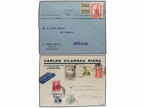 ✉ ESPAÑA. Ed. 636/54. 1931. Conjunto de 10 cartas con divers