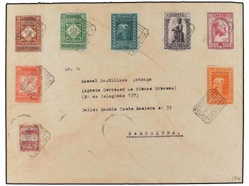 ✉ ESPAÑA. Ed. 636/54. 1931. Conjunto de 10 cartas con divers