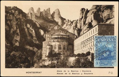 ✉ ESPAÑA. CONJUNTO de 14 TARJETAS MÁXIMAS con diversos valor