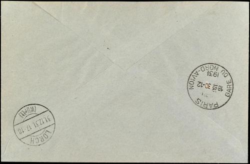 ✉ ESPAÑA. Ed. 650/54. 1931. BARCELONA a ALEMANIA. Serie comp