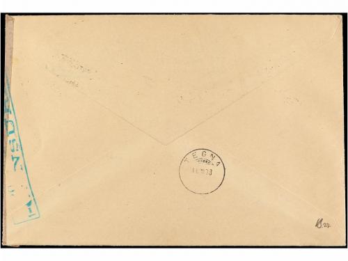 ✉ ESPAÑA. Ed. 782/86. 1938. BARCELONA a SUIZA. Serie complet