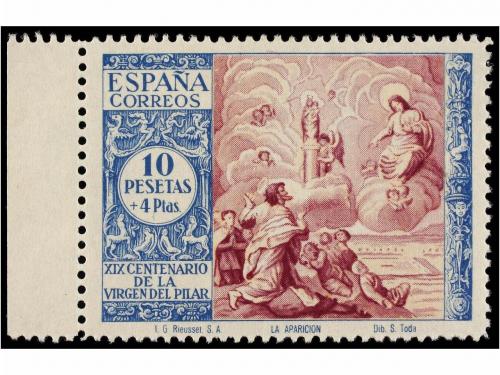 **/* ESPAÑA. Ed. 901/02cc, 901/02ccs. 4 pts. + 1 pta. y 10 +