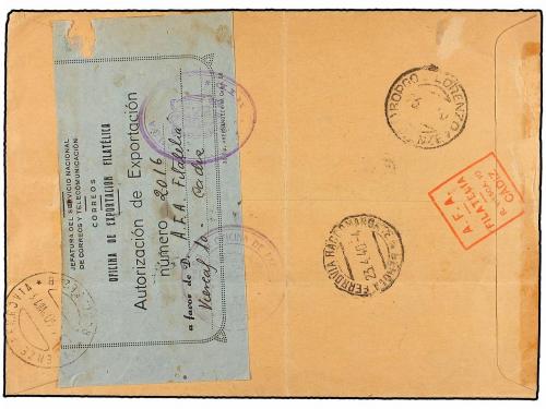 ✉ ESPAÑA. Ed. 889/900 y 903. 1940. MADRID a ITALIA. Espectac