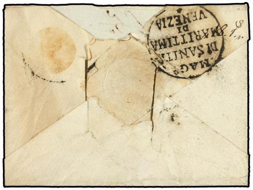 ¿ ESPAÑA: PREFILATELIA. 1817. ZARAGOZA a VERONA (Lombardo Ve