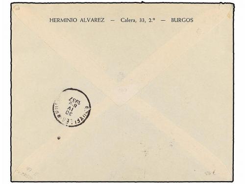 ¿ ESPAÑA E. LOCALES PATRIOTICAS: BURGOS. Ed. 1/9. 1937. BURG