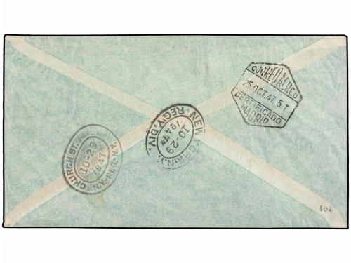 ✉ COLONIAS ESPAÑOLAS: IFNI. Ed. 28/34. 1947. IFNI a USA. Pre