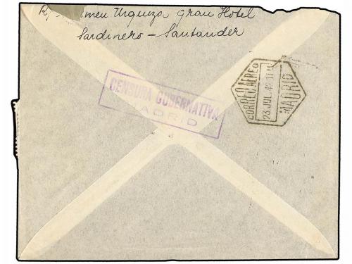 ESPAÑA GUERRA CIVIL. ESCUADRILLA AZUL. MADRID a BERLÍN. Sobr