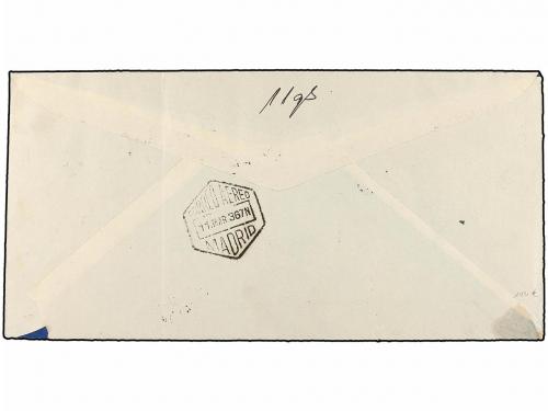 ✉ ESPAÑA. Ed. 711/22. 1936. MADRID a BRUSELAS. Espectacular 