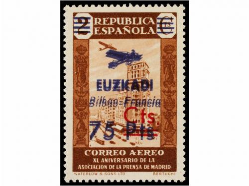 ** ESPAÑA E. LOCALES PATRIOTICAS: EUZKADI. Ed. 4hi, 3hh. 75