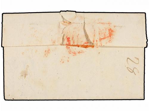 ✉ ESPAÑA: PREFILATELIA. 1849. MEDINA DEL POMAR a MADRID. Fec