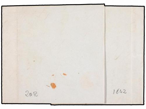 ¿ ESPAÑA: PREFILATELIA. 1842. SAN SEBASTIAN a SEVILLA. Fecha