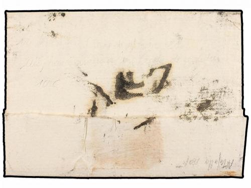 ✉ ESPAÑA: PREFILATELIA. 1801. ALTAFULLA a BARCELONA. Marca C