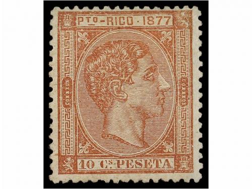 * PUERTO RICO. Ed. 13e/14e. ERRORES DE COLOR. 5 cts. rosa y 