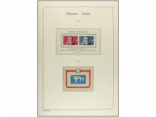LOTES y COLECCIONES. SUIZA. Colección en dos álbumes FARO 19