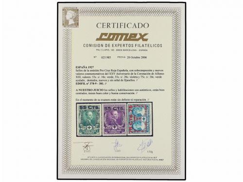 ** ESPAÑA. Ed. 373/87. SERIE COMPLETA. LUJO. Cert. COMEX. Ca
