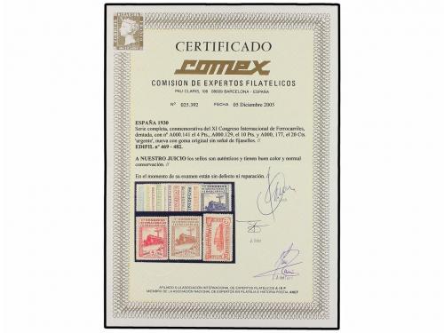 ** ESPAÑA. Ed. 469/82. SERIE COMPLETA. LUJO. Cert. COMEX. Ca