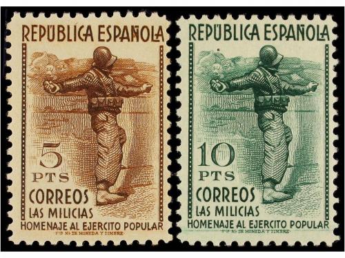 ** ESPAÑA. Ed. 792/800. SERIE COMPLETA, centrajes buenos. LU