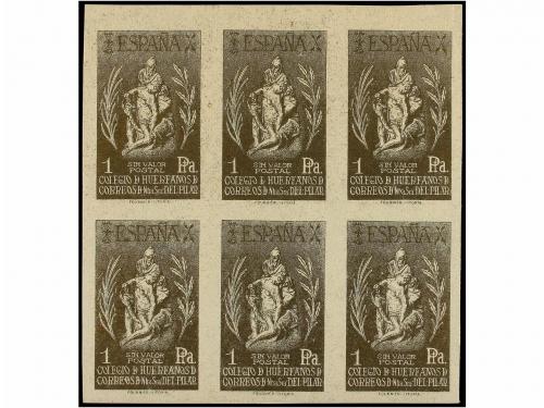 * ESPAÑA: BENEFICENCIA. 5 cts. (2), 10 cts. (2) y 1 pta. (2)