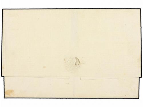 ¿ PERU. Sc. 7. 1859. CALLAO a LIMA. 1 dinero azul, mat. CÍRC