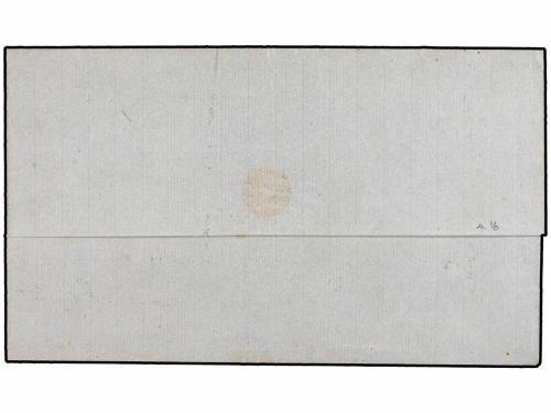 ¿ URUGUAY. 1863. MONTEVIDEO a BUENOS AYRES. 120 centésimas a