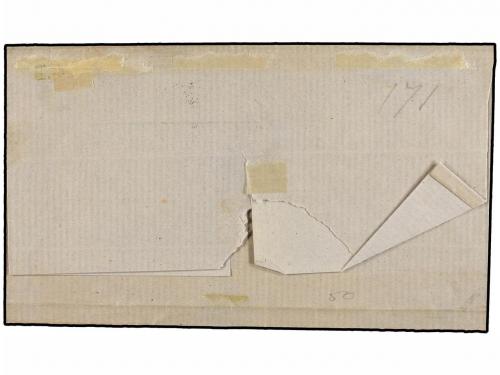 ¿ URUGUAY. 1860. MONTEVIDEO a BUENOS AIRES. 120 cts. azul, m