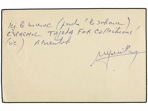 ✉ COLONIAS ESPAÑOLAS: SAHARA. 1960. LA AGUERA a FRANCIA. Ent