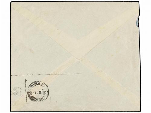 ¿ ITALIA. 1917. SCARPERIA a FIRENZE. 15+5 cts. gris. FALSO P