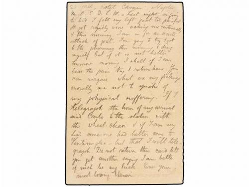 ¿ ITALIA. 1903. NAPOLI a FRANCIA. Entero postal de 7 1/2 cts