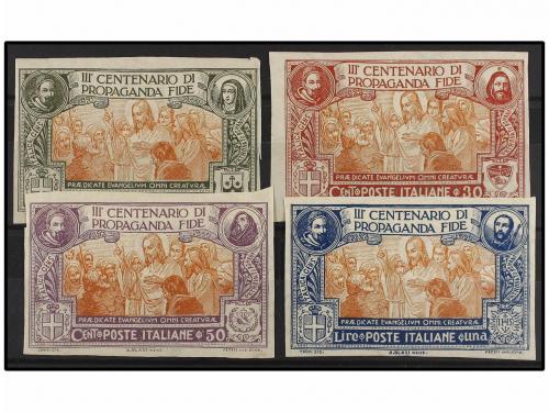 ** ITALIA. 1923. SERIE COMPLETA SIN DENTAR. Muy bonitos. Cer