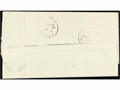 ✉ ITALIA. Sa. T-14f. 1885. MONTANO ANTILIA a PISCIOTTA. 1 ct