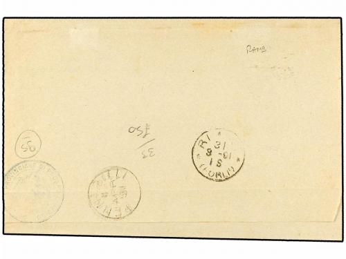 ✉ ITALIA. Sa. 52bah. 1891. PESARO a PENNABILLI. Faja de Pren