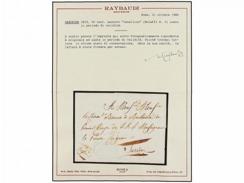 ¿ ITALIA ANTIGUOS ESTADOS: CERDEÑA. 1819 (16 Febrero). GÉNOV