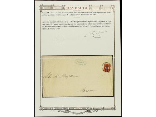 ✉ ITALIA. Sa. 32f. 1878. BRESCIA circular con franqueo de 2 