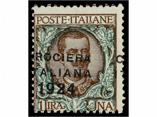 **/* ITALIA. Sa. 162/67. 1924. Seis sellos y dos parejas SOB