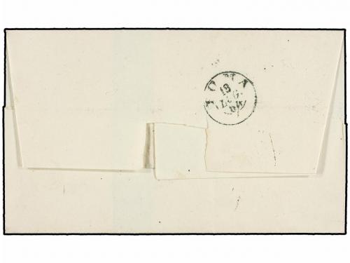 ✉ ITALIA. Sa. L-16da. 1864. MACERATA a ROMA. 5 cts. verde gr