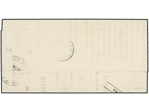 ✉ ITALIA. Sa. T-14. 1882. AREZZO a CASTIGLION FIORENTINO. 1 