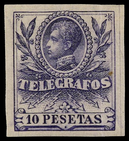 * ESPAÑA: TELEGRAFOS. Ed. 40/46. SERIE COMPLETA sin el 5 cts