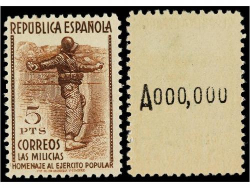 ** ESPAÑA. Ed. 792/800N. SERIE COMPLETA, numeración A000.000