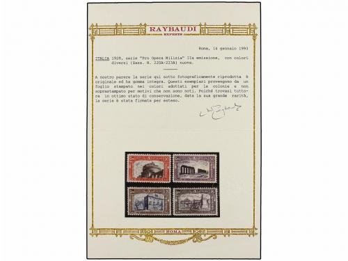 ** ITALIA. 1928. NO EMITIDOS. Serie completa en COLORES CAMB