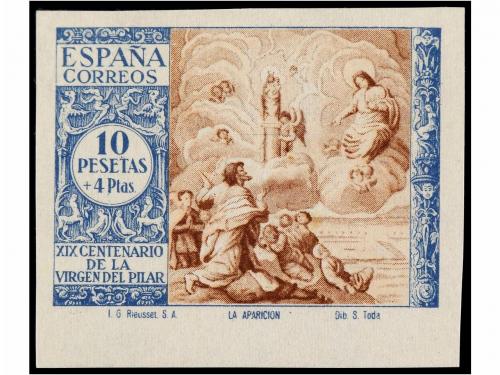 ** ESPAÑA. Ed. 889/903s. SERIE COMPLETA SIN DENTAR, sello de