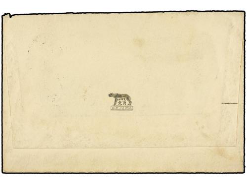 ✉ ITALIA. Sa. 106ta. 1917. Circulado a NAPOLI. 20 cts. s. 15