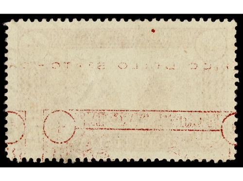 ° ITALIA. Sa. 296b. 1931. 75 cts. carmín. IMPRESIÓN INVERTID