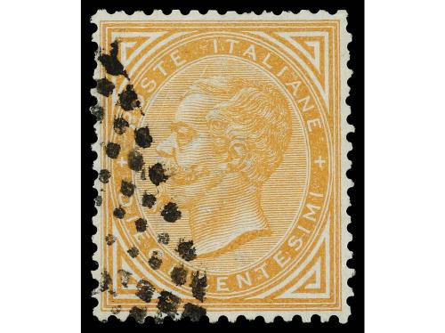 ° ITALIA. Sa. L 14 l, 17 l y 18 l. 1863. 1, 10 y 15 c. Varie