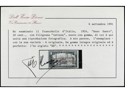 ** ITALIA. Sa. 169/74 var. SERIE COMPLETA. 6 valores con fil