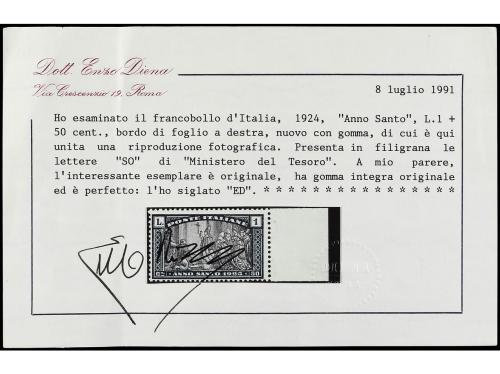 ** ITALIA. Sa. 169/74 var. SERIE COMPLETA. 6 valores con fil