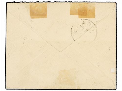 ✉ ITALIA. Sa. T 15. (1870 CA.). MILANO correo interior. 2 ct