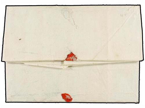 ¿ URUGUAY. 1801. URUGUAY a AREQUIPA (Perú). Carta completa,